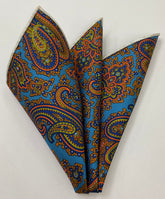 Macclesfield Madder Printed Silk Pocket Square MMPP-131